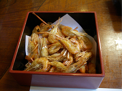 The fried river-shrimp
