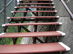 Stairs of Kurobe Dam